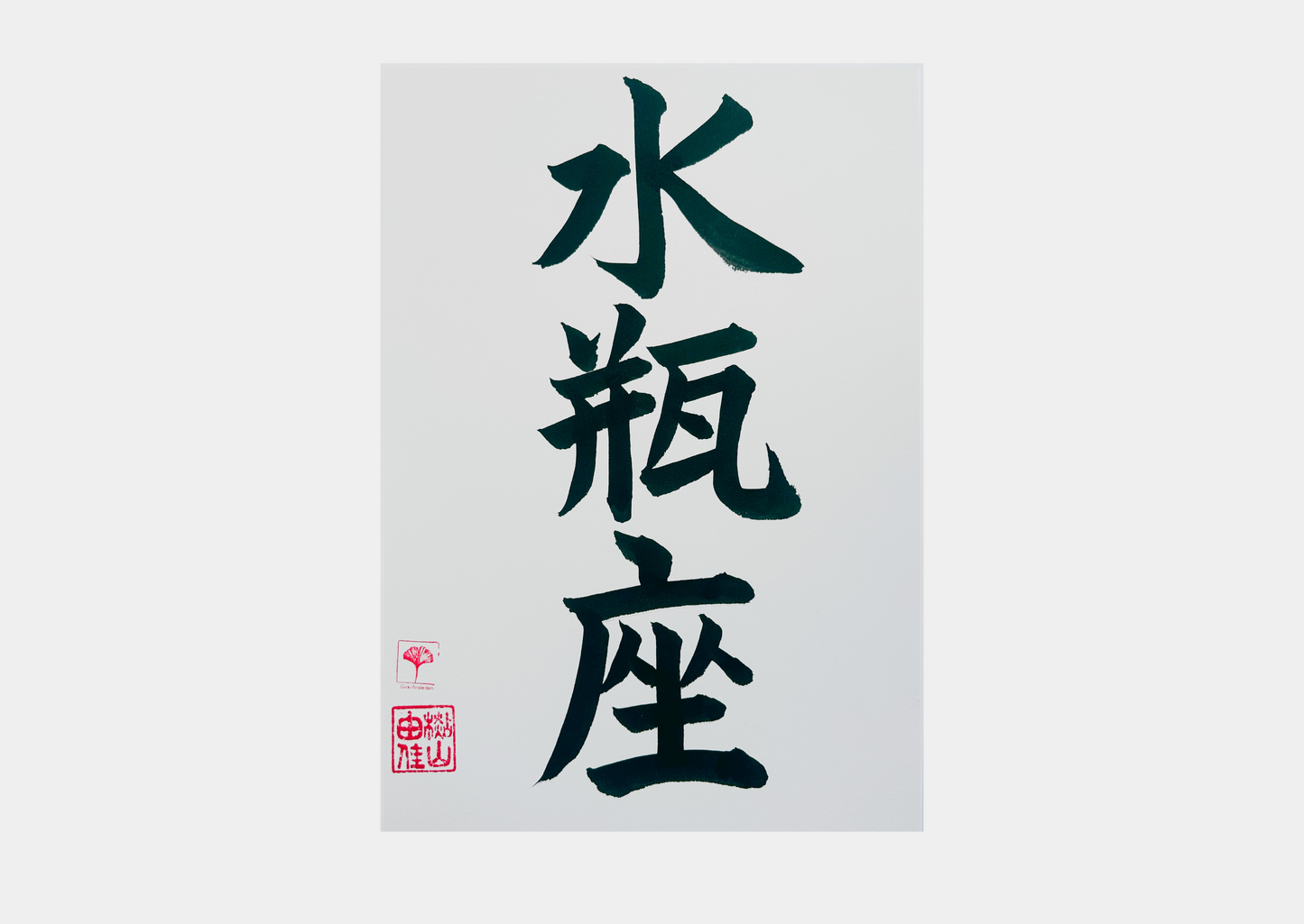 Japanse letterkunst - Sterrenbeeld - Waterman - GENKI Amsterdam - Handgemaakt - A4